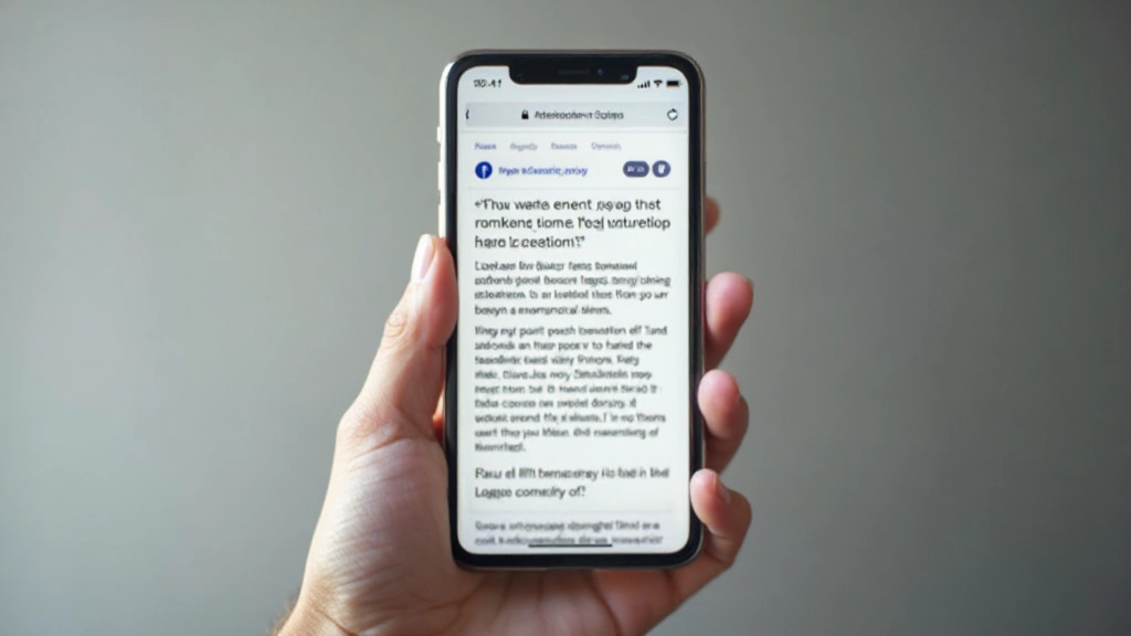 Smartphone scherm toont gebruikelijke responsive design fouten zoals afgeknotte tekst en overlappende elementen