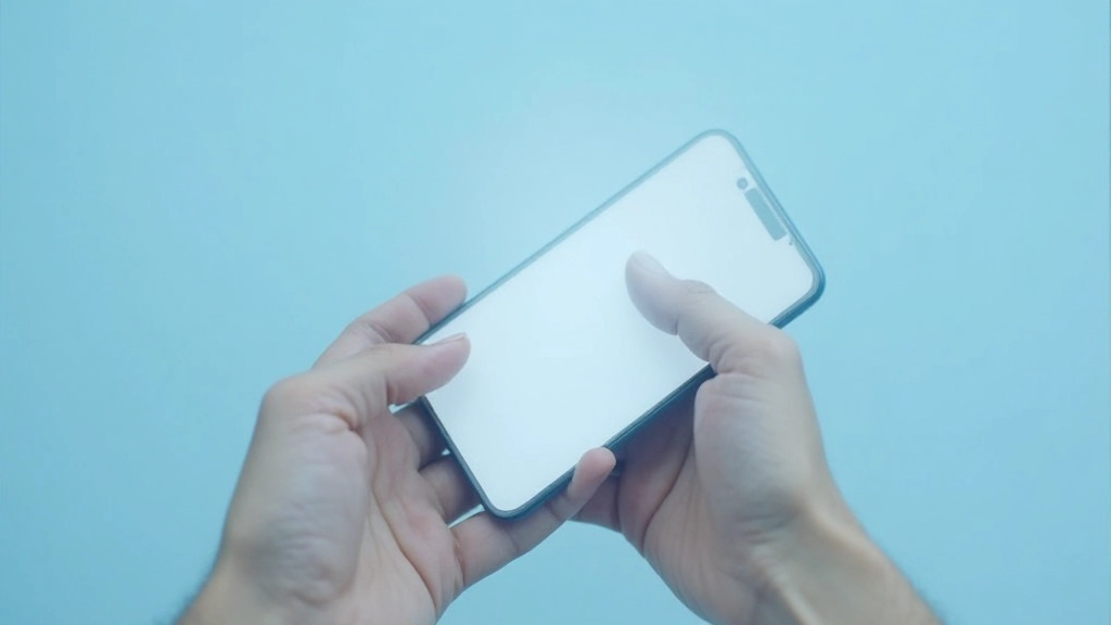 Smartphone met responsive website design geoptimaliseerd voor mobiel