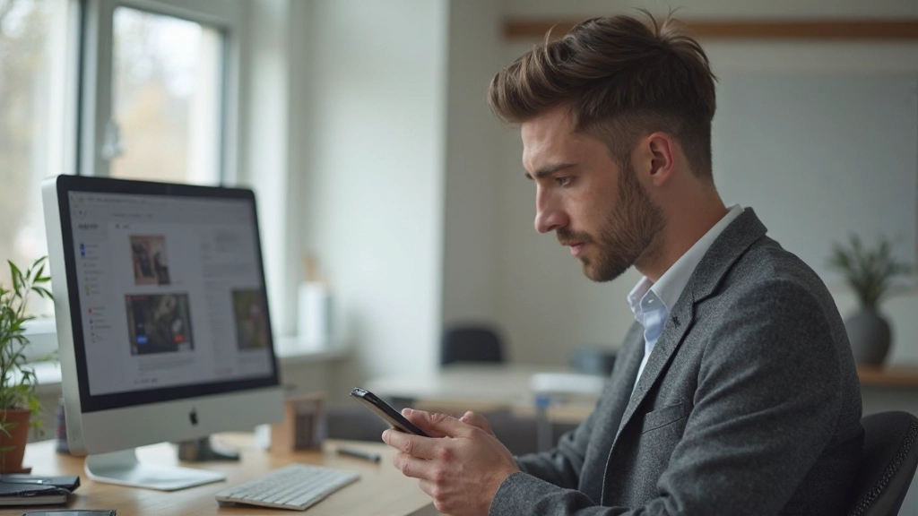 Telefoon scherm met mooi gespacieerde elementen en goed gebruik van whitespace